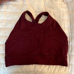 Burgundy Alphalete bra